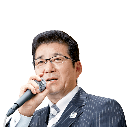 知事選公認候補者、松井一郎