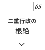 マニュフェスト05 二重行政の根絶